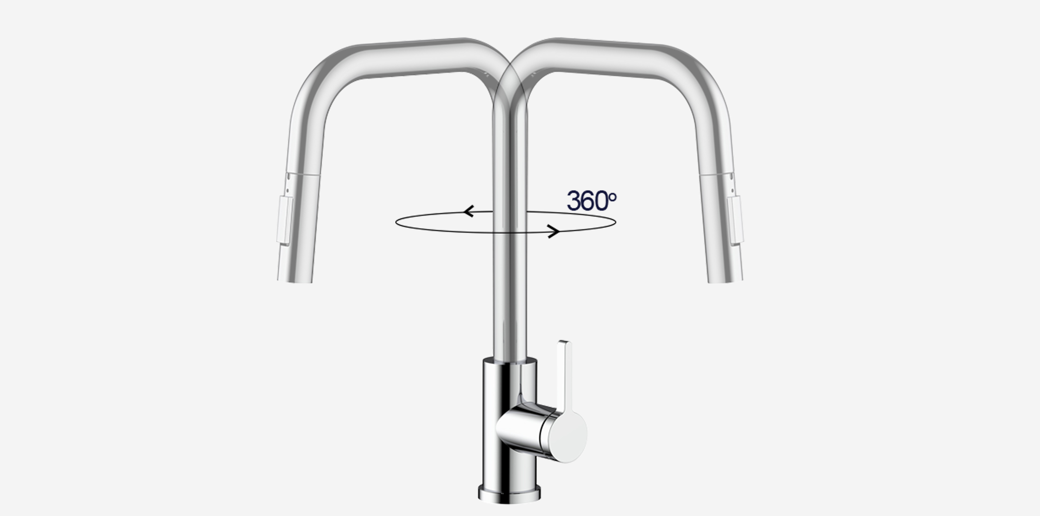 Vòi rửa Kluger KLF0011C thiết kế cao và khả năng xoay 360 độ, tạo ra sự tương thích hoàn hảo với mọi đồ dùng Vòi rửa Kluger KLF0011C thiết kế cao và khả năng xoay 360 độ, tạo ra sự tương thích hoàn hảo với mọi đồ dùng