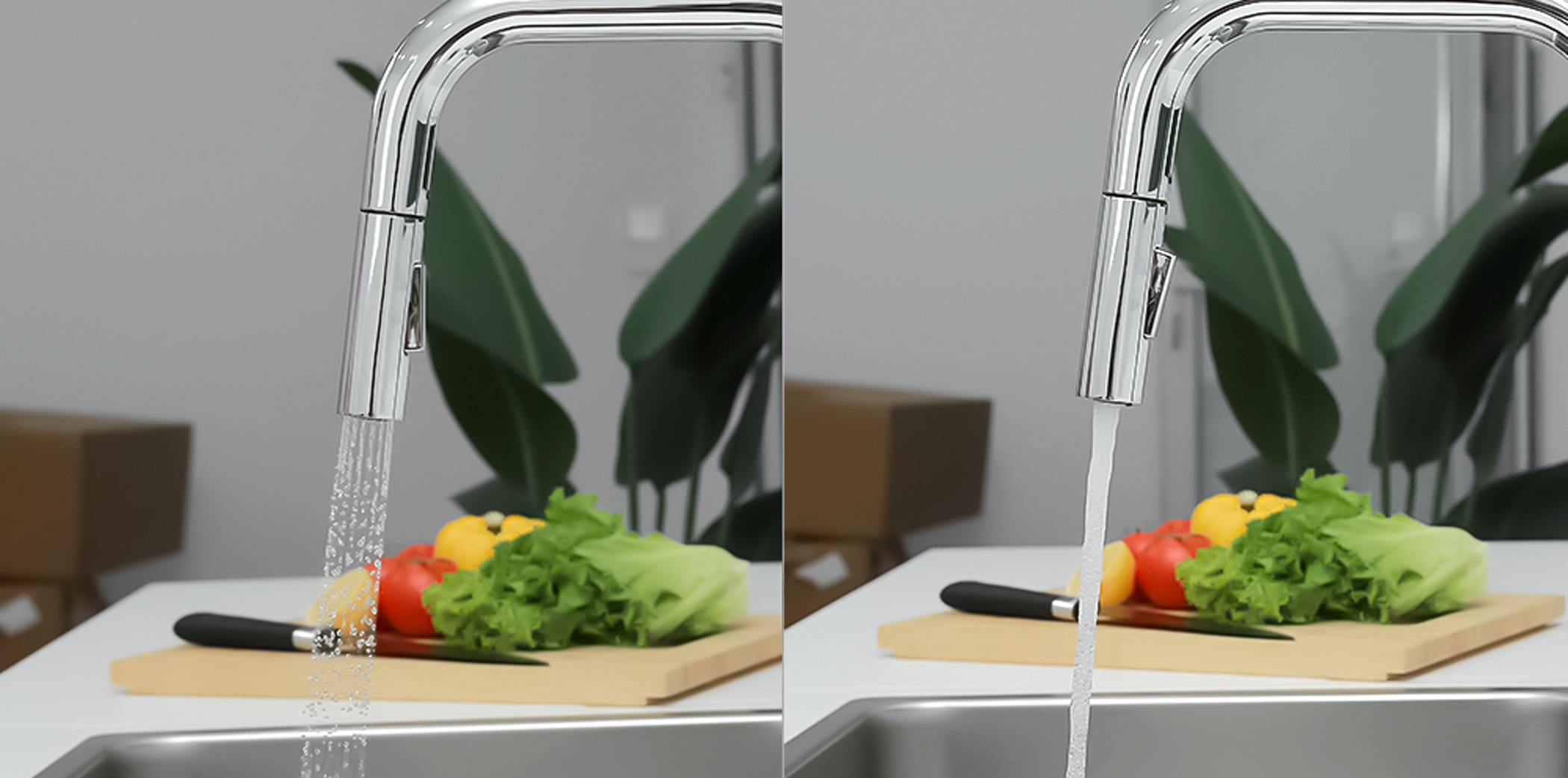 Đáp ứng mọi nhu cầu của bạn và mang lại trải nghiệm sử dụng vòi bếp đa năng và hiệu quả hơn bao giờ hết. Đáp ứng mọi nhu cầu của bạn và mang lại trải nghiệm sử dụng vòi bếp đa năng và hiệu quả hơn bao giờ hết.