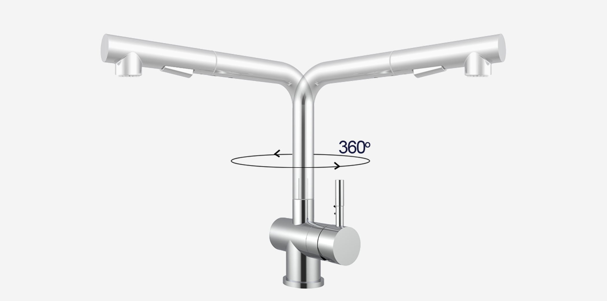 Vòi rửa Kluger KLF0013C thiết kế cao và khả năng xoay 360 độ, tạo ra sự tương thích hoàn hảo với mọi đồ dùng Vòi rửa Kluger KLF0013C thiết kế cao và khả năng xoay 360 độ, tạo ra sự tương thích hoàn hảo với mọi đồ dùng