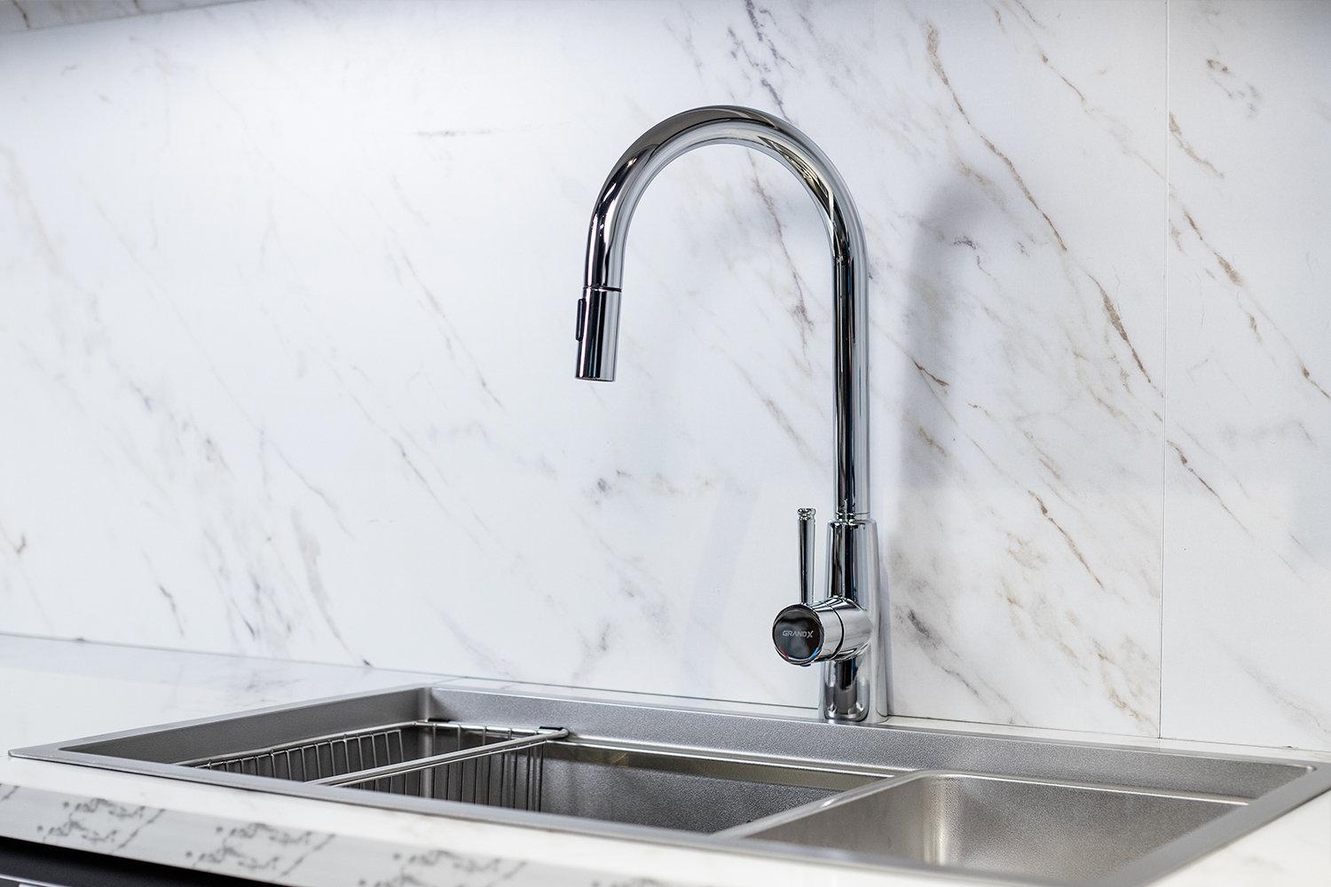 Vòi rửa nóng lạnh dây rút Grandx GXF03 Dual Spray
