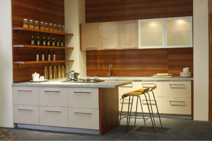 Mẫu tủ bếp MFC TB-HSN08