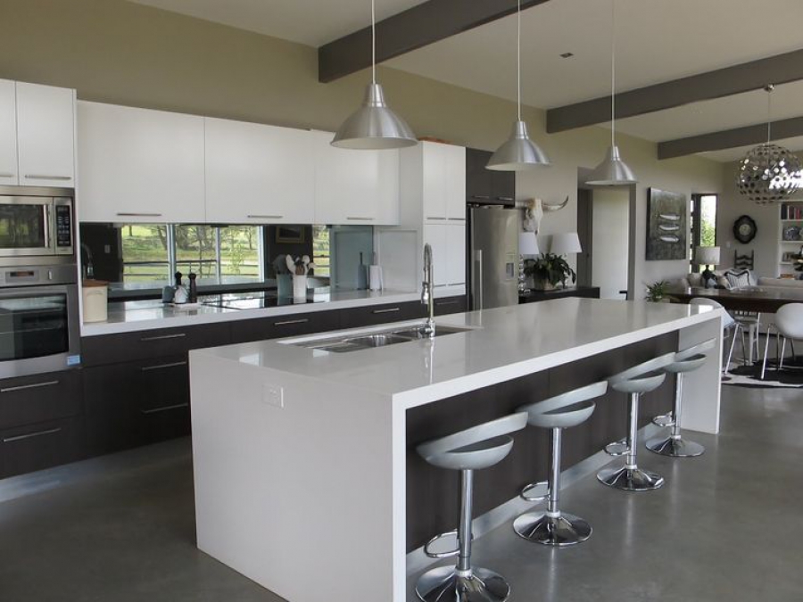 Mẫu tủ bếp có bàn đảo đẹp TB-HSN20