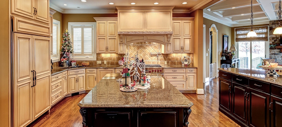 Mẫu tủ bếp có quầy bar đẹp TB-HSN20