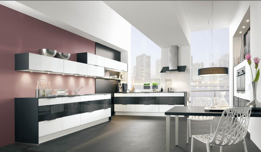 Mẫu tủ bếp có quầy bar đẹp TB-HSN20